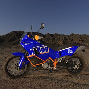 3d model ktm 990 adventure