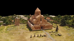 Ancient Odzun Monastery in Armenia Photogrammetry 3D model