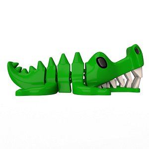 Crocodile Cute Flexi Articulated 3D model