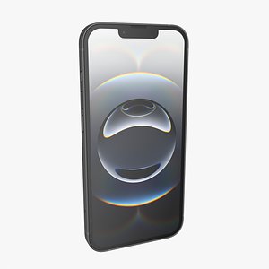 iPhone 16e black 3D