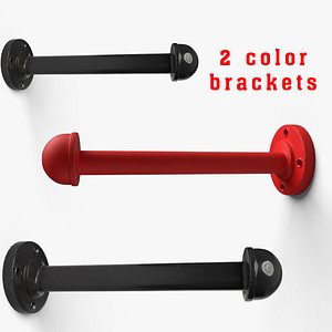 Industrial Pipe Floating Shelf Bracket