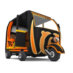 3d model rickshaw