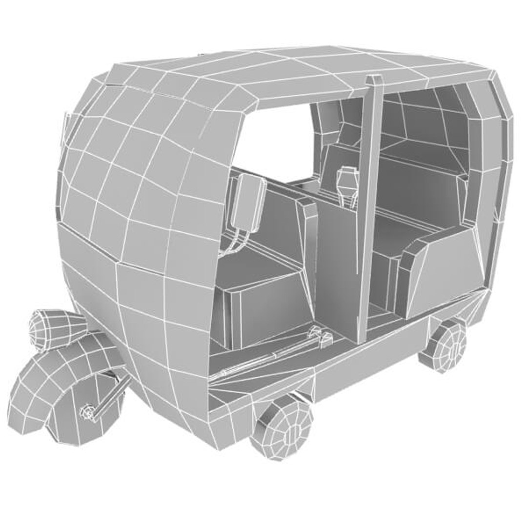 3d Model Rickshaw