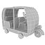 3d model rickshaw