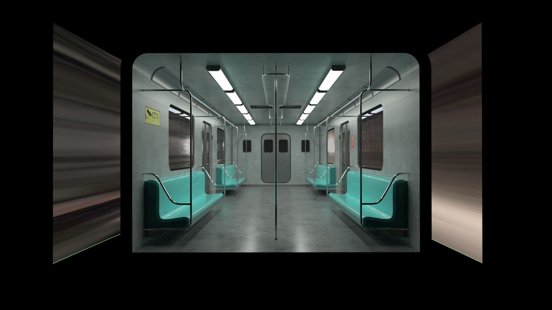 3D Subway Interior Model - TurboSquid 1815410