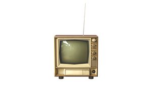 Antique TV Old Television 3D model