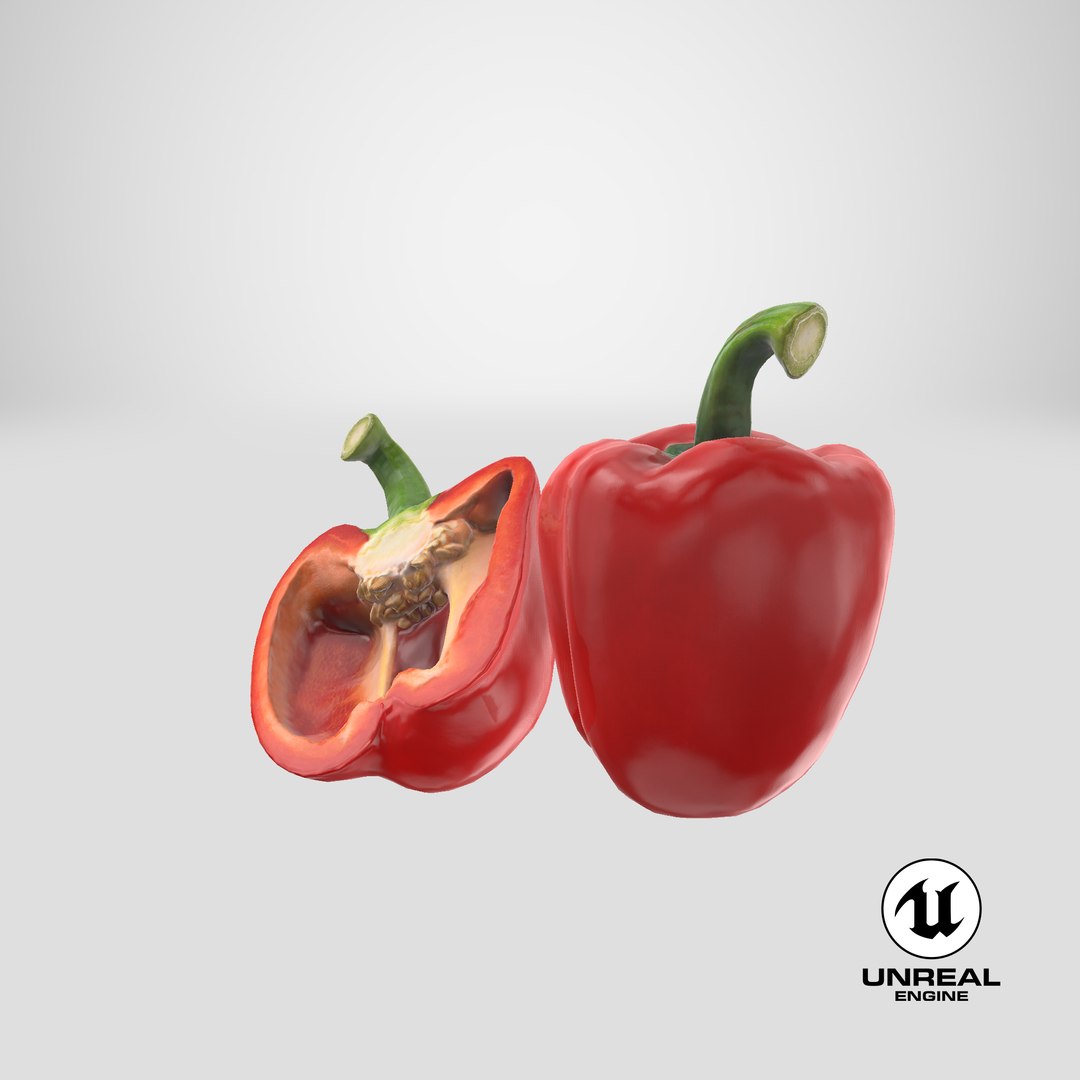 3D Red Bell Pepper with Half model https://p.turbosquid.com/ts-thumb/vK/FBbOcn/89/stemcell_unreal_render/png/1667360787/1920x1080/fit_q87/9becf147dc3ae461103d39c15fe2a107b9f0d244/stemcell_unreal_render.jpg