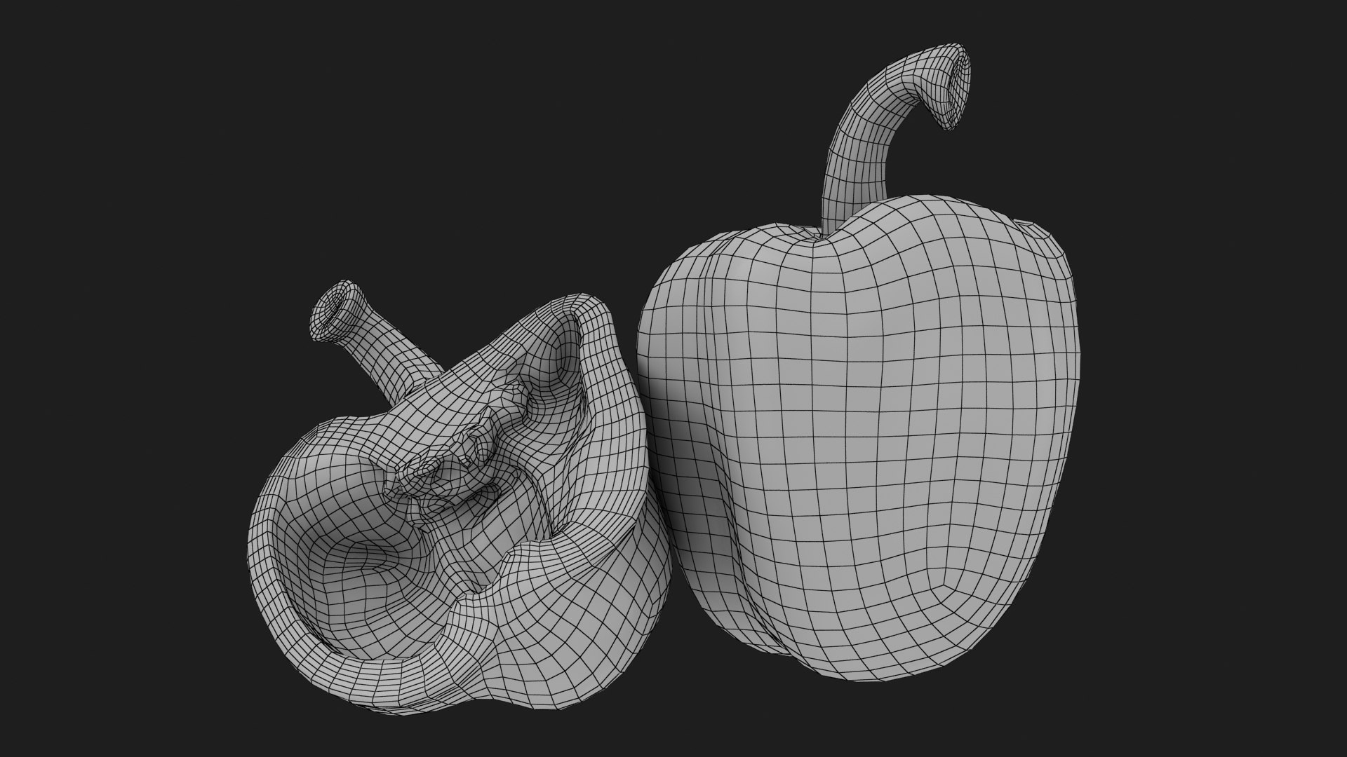 3D Red Bell Pepper with Half model https://p.turbosquid.com/ts-thumb/vK/FBbOcn/fV/bellpepperwholehalf_g0020/jpg/1666614870/1920x1080/fit_q87/8f700f13f7ef94a4ed32e50213358c826859a068/bellpepperwholehalf_g0020.jpg