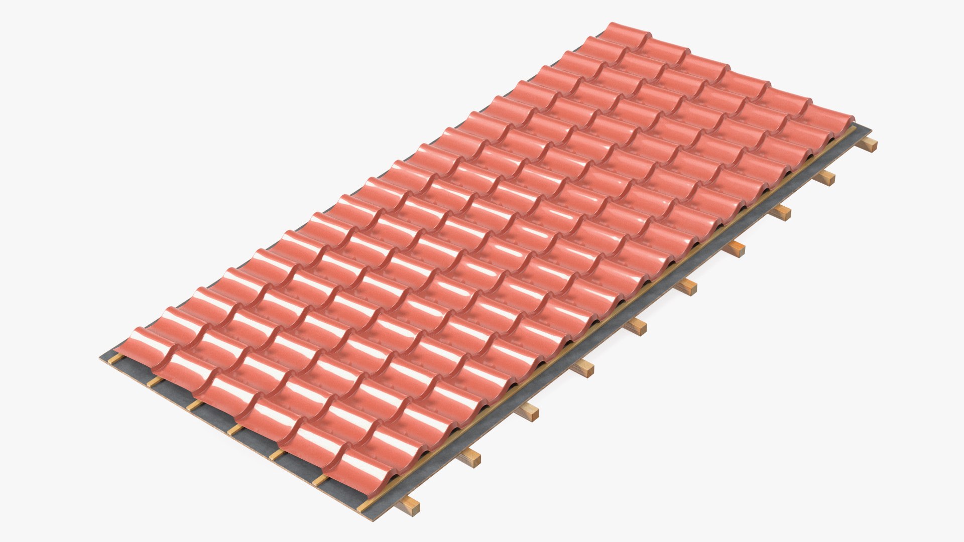 Metal Roofing 3D model preview