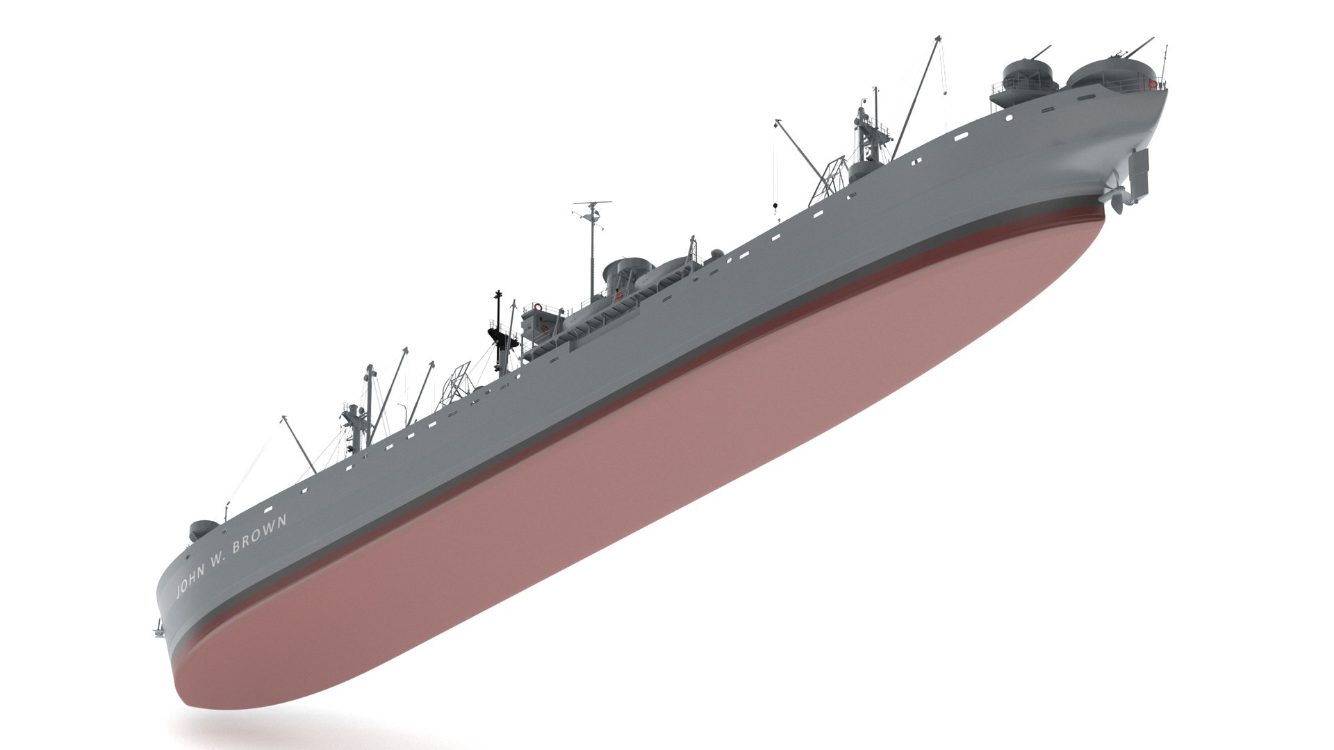 SS John W Brown Liberty 3D model https://p.turbosquid.com/ts-thumb/vK/OxhD0f/3G/ssjohnw.brown010/jpg/1702822294/1920x1080/fit_q87/cf159aad81214f84c83c621e3b591b50efd60b36/ssjohnw.brown010.jpg