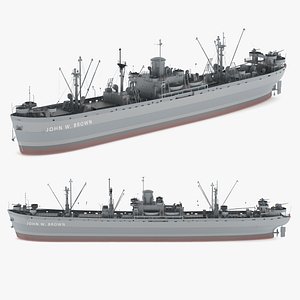 SS John W Brown Liberty 3D model