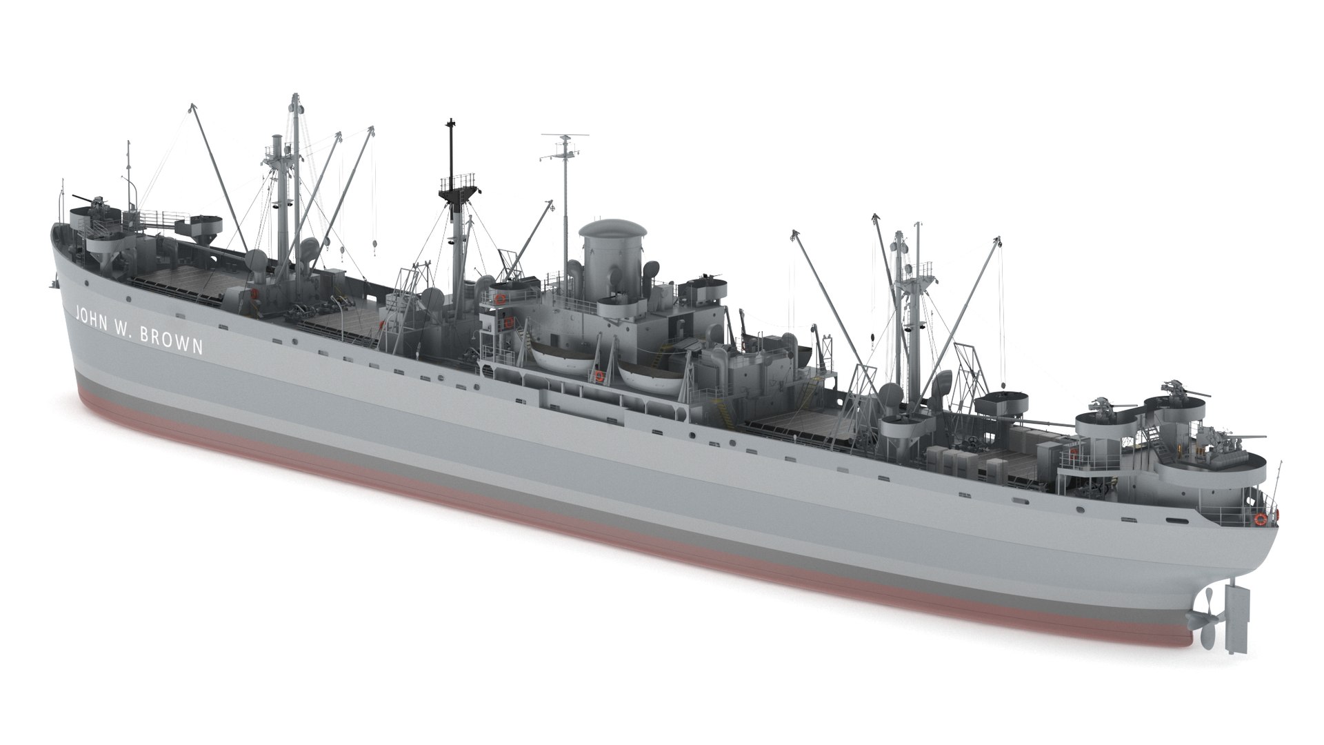 SS John W Brown Liberty 3D model https://p.turbosquid.com/ts-thumb/vK/OxhD0f/Jv/ssjohnw.brown008/jpg/1702822292/1920x1080/fit_q87/7715bd4ba1eec02c374ad8c446340b4f65e4fbc1/ssjohnw.brown008.jpg