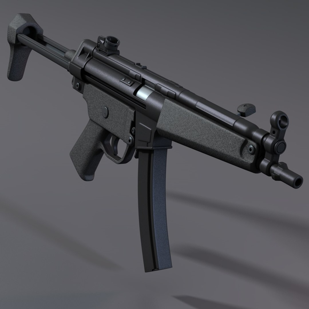 accurate sub-machine gun 3d model