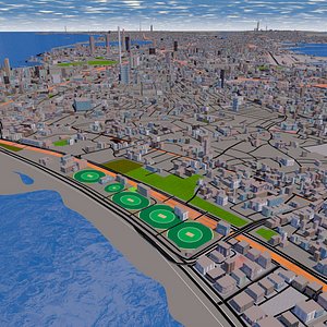 Mumbai City textured 3d model 2021