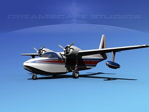 mallard grumman g-73 3d model