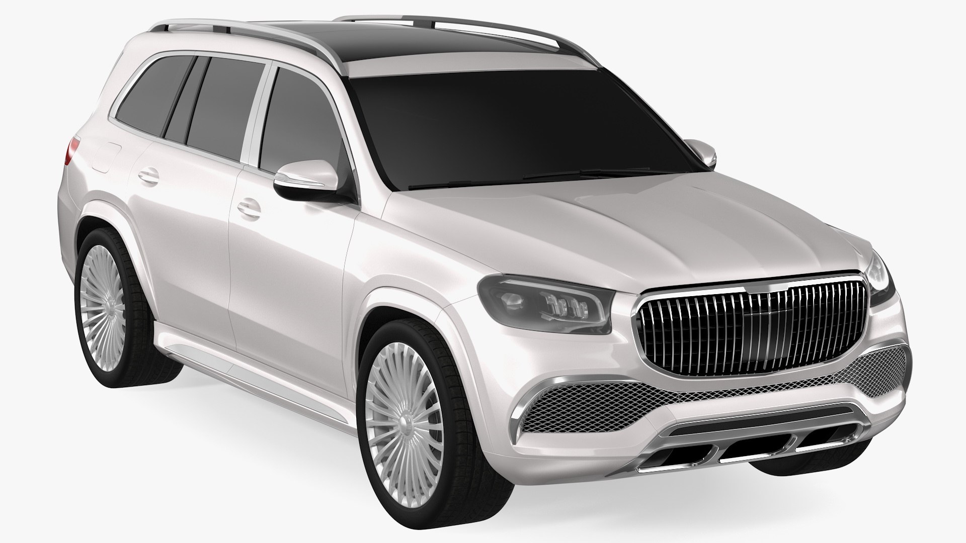 Luxury SUV Simple Interior 3D model preview