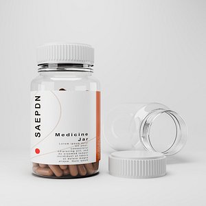 3D model Pills Bottle 500cc
