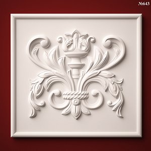 3d model decor element stl cnc