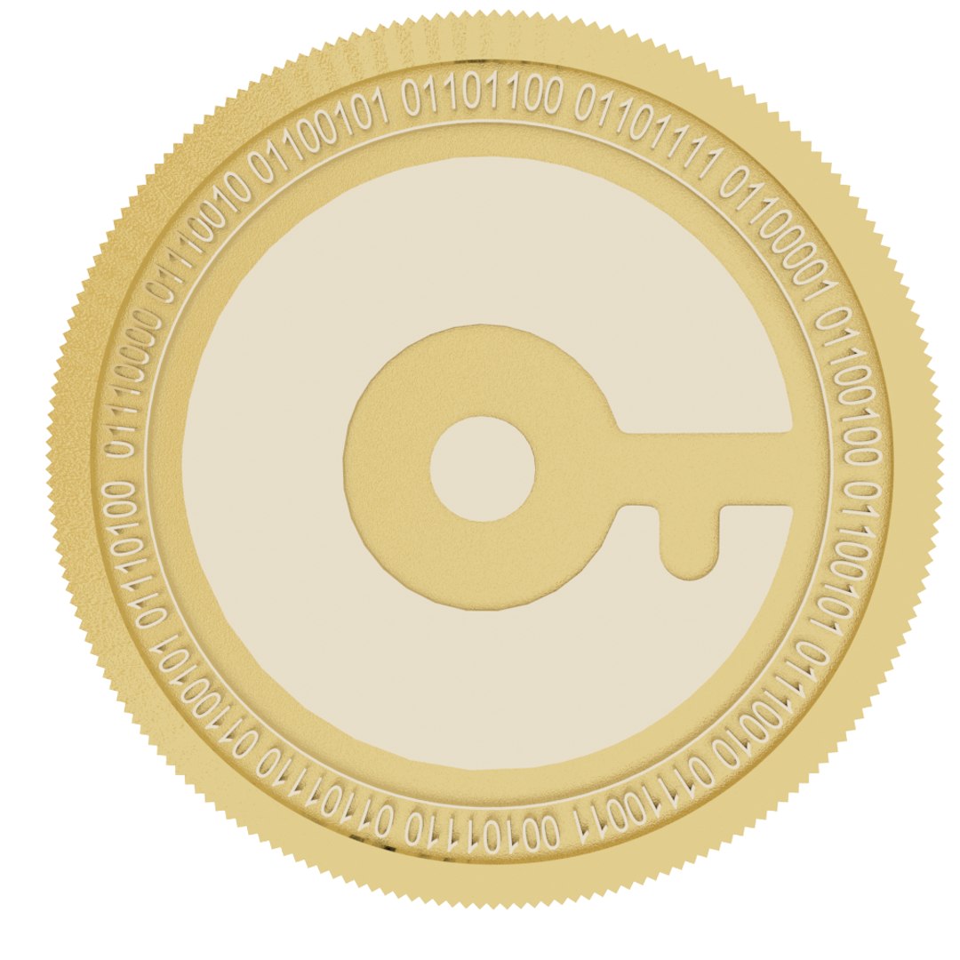 Box token gold coin 3D model - TurboSquid 1494610