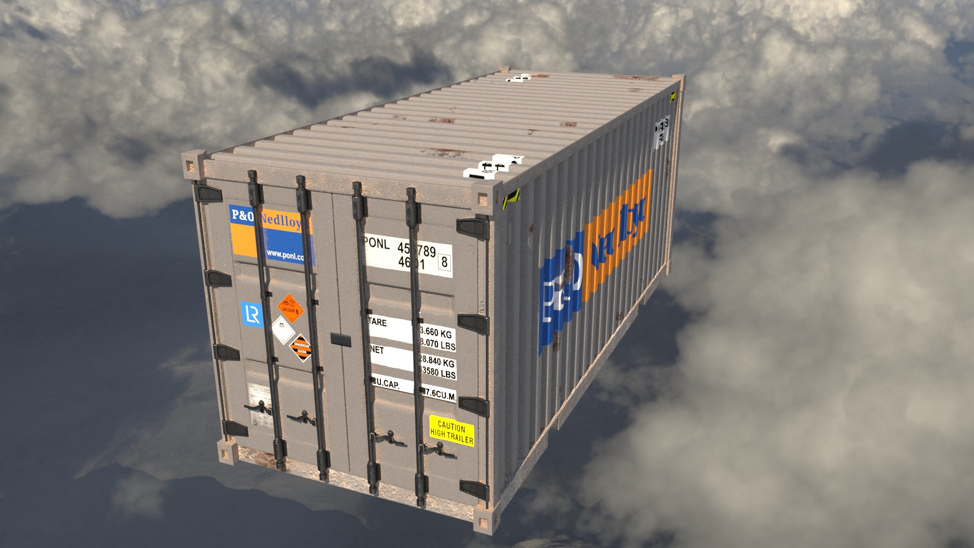 Shipping Container 1 Teu 3D - TurboSquid 1494361