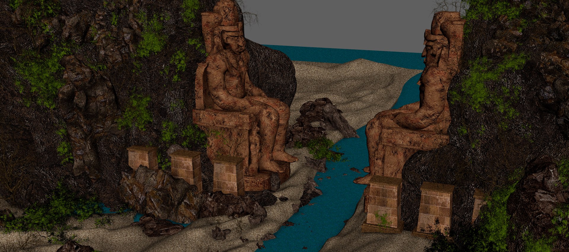 Fantasy Gate Nile river model https://p.turbosquid.com/ts-thumb/vK/dB7Jy9/Q3/simbel_gate17/jpg/1667299942/1920x1080/fit_q87/0d8fed47253250eda2d696d0f04381b18993ee91/simbel_gate17.jpg