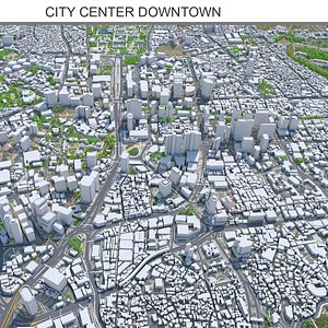 3D Seoul City Center South Korea model