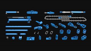 3D model Straightening tool kit