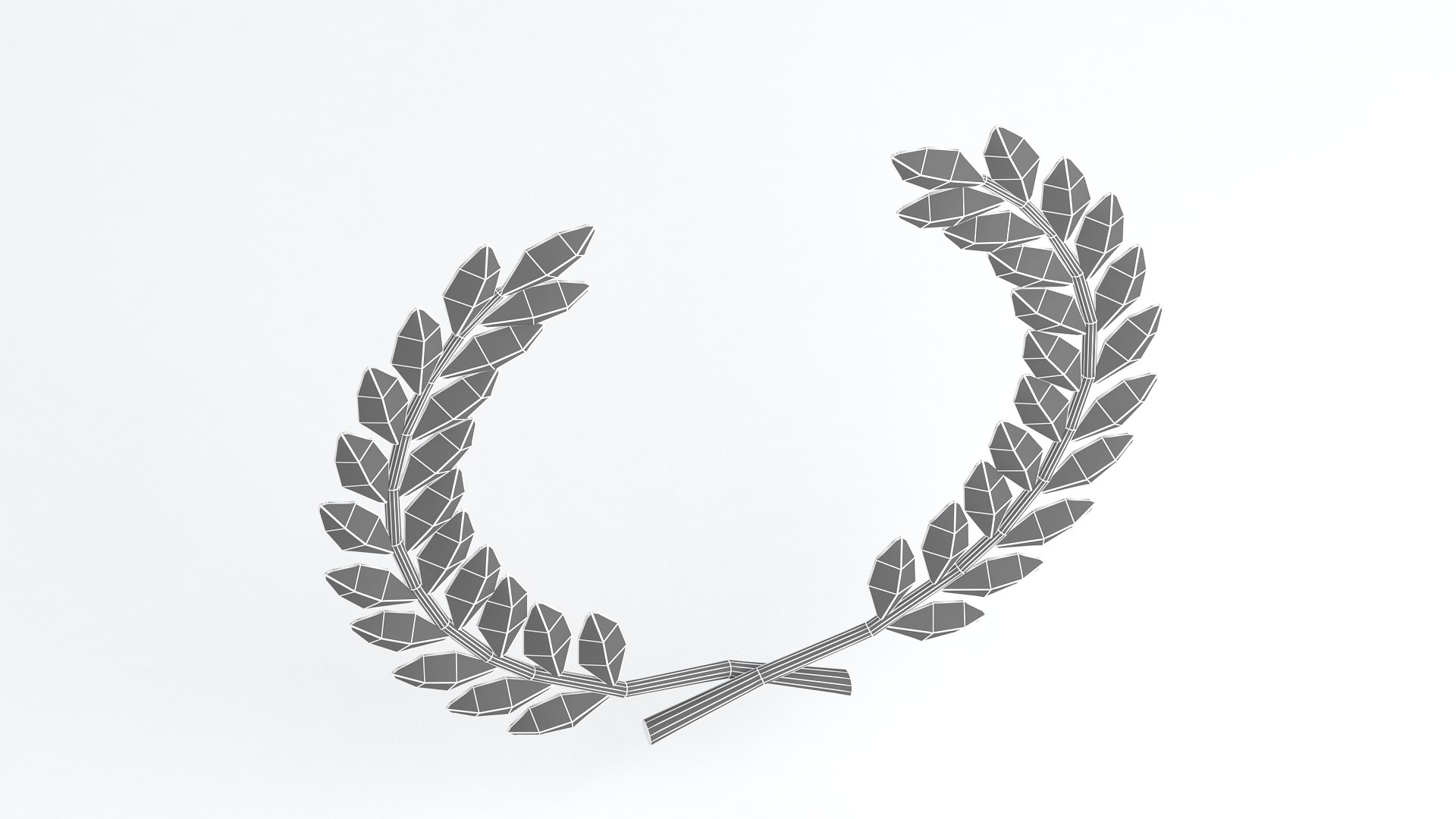 3D Model Laurel Wreath Yellow - TurboSquid 2397283