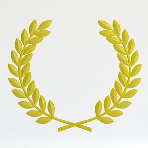 3D model Laurel Wreath Yellow