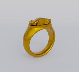 3D Racing Car Ring model