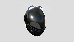 Astronaut Helmet B04 Full Black - Character Design Fashion