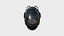 3D Astronaut Helmet B04 Full Black - Character Design Fashion model