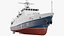 3D Russian Ship 22460 Okhotnik with Helicopter Rigged