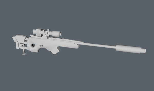 3dsmax sniper rifle concept