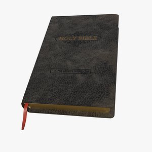 Leather Bound Bible Gold Leaf Pages with Red Bookmark
