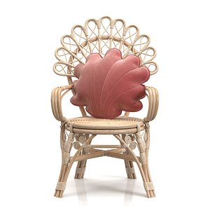 Marsala Pearl Velvet Shell Cushion Chair model