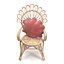 Cadeira com almofada Marsala Pearl Velvet Shell