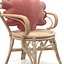 Cadeira com almofada Marsala Pearl Velvet Shell