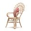 Cadeira com almofada Marsala Pearl Velvet Shell