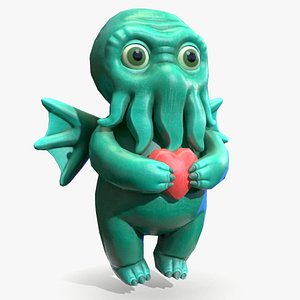 Cthulhu Toy with Heart