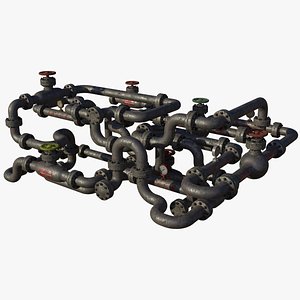 Industrial Pipes Asset Pack 3D model