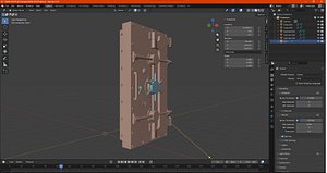 Old Vault Door 3D model