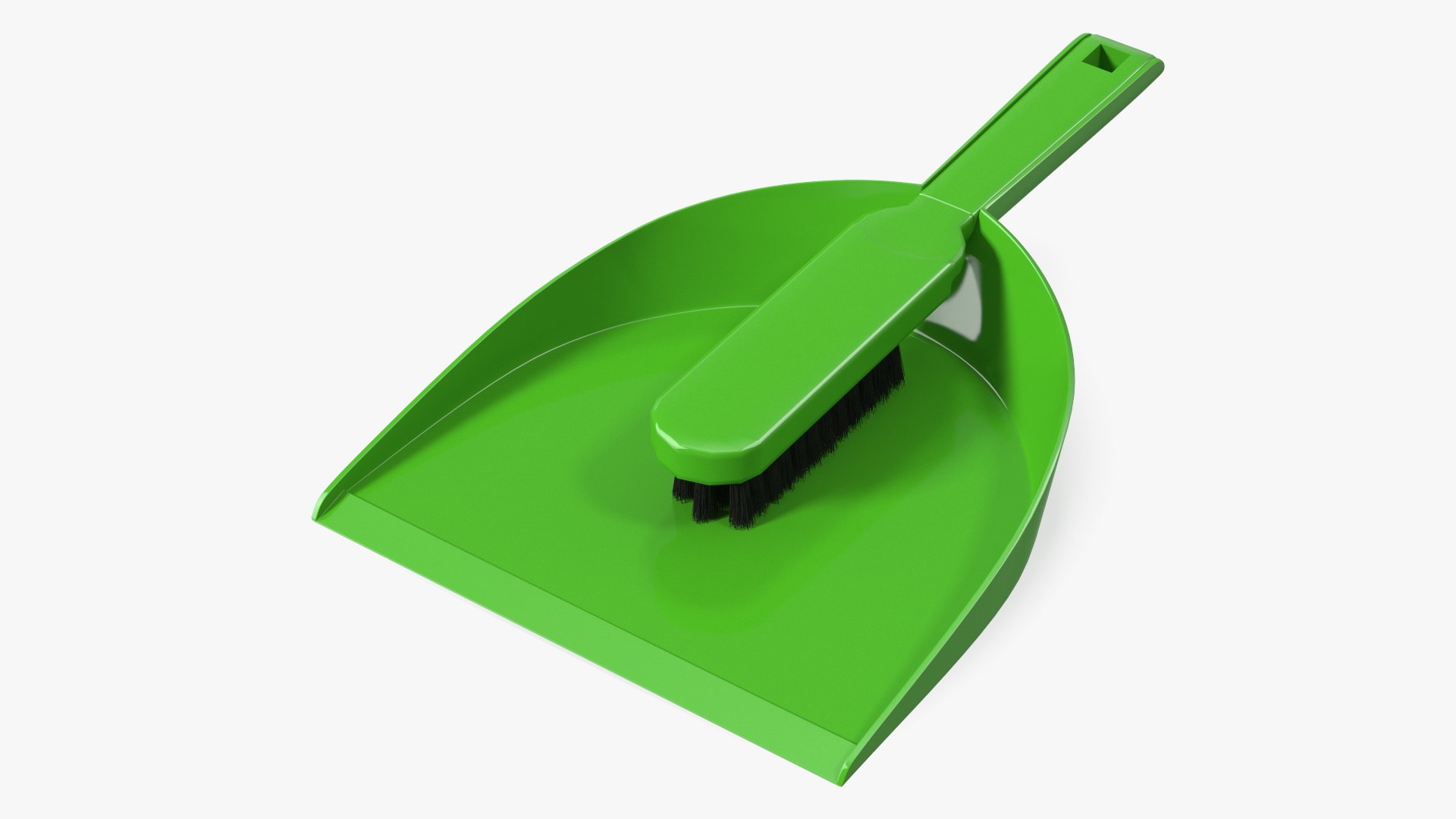 Dustpan and Brush Set Fur 3D model preview