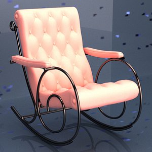 3D model rocking arm chair