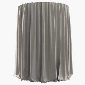 Curtain semicircular to the floor 1