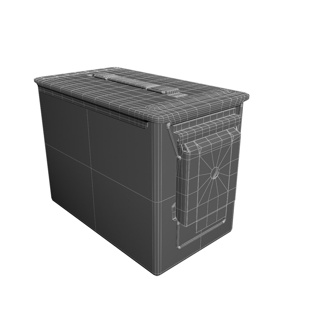 3D Ammunition Box Model - TurboSquid 1182934