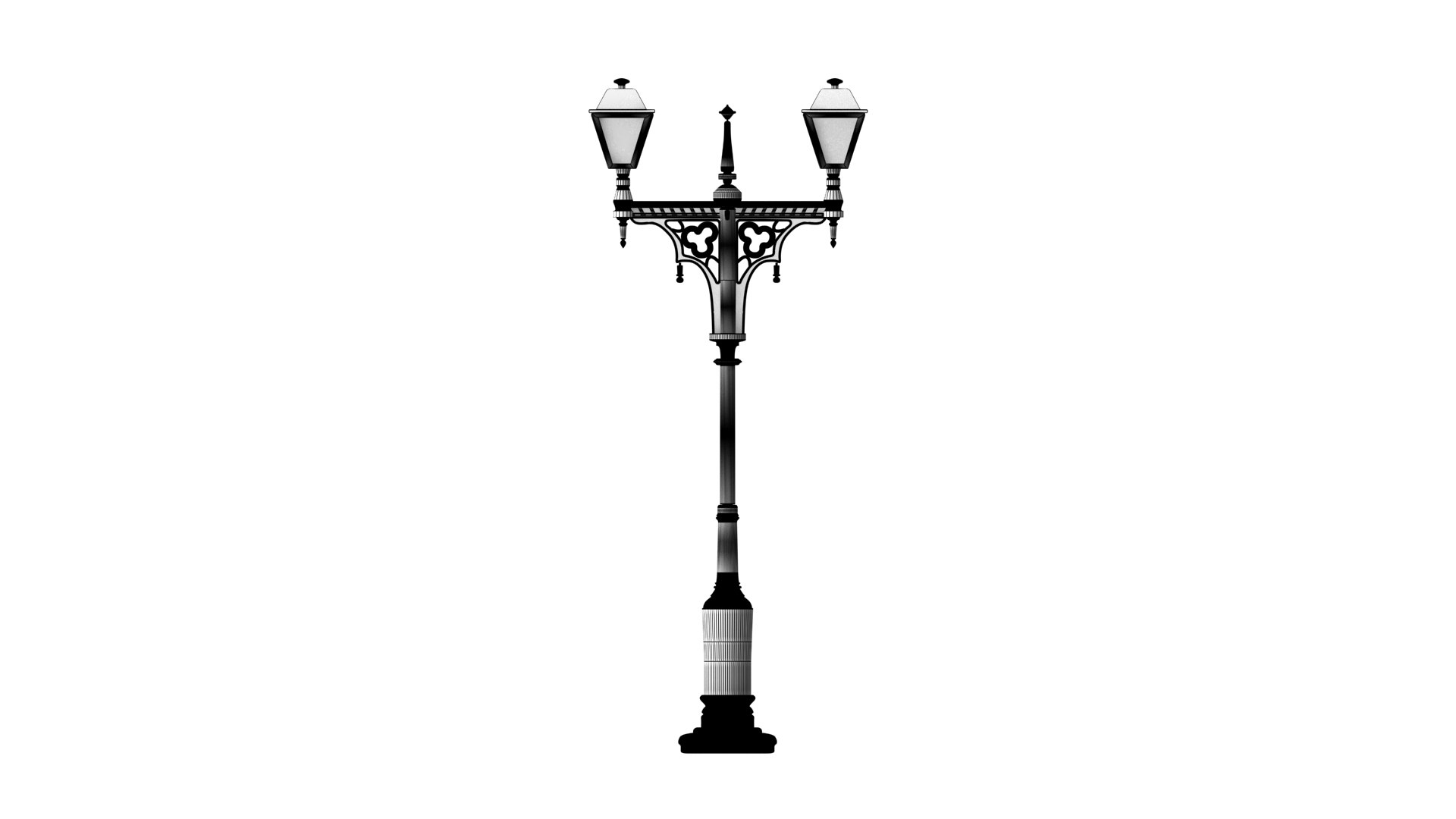 Victorian Style Street Light 3D Model - TurboSquid 2102740