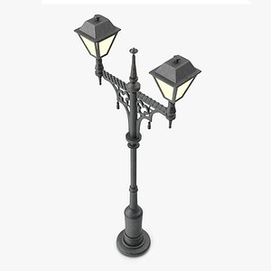 Victorian Style Street Light 3D model