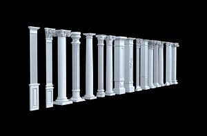 Classical Columns pillar decorate 3d model 3D