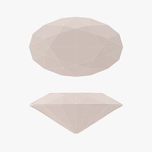 Oval Cut Diamond - 3D Printable